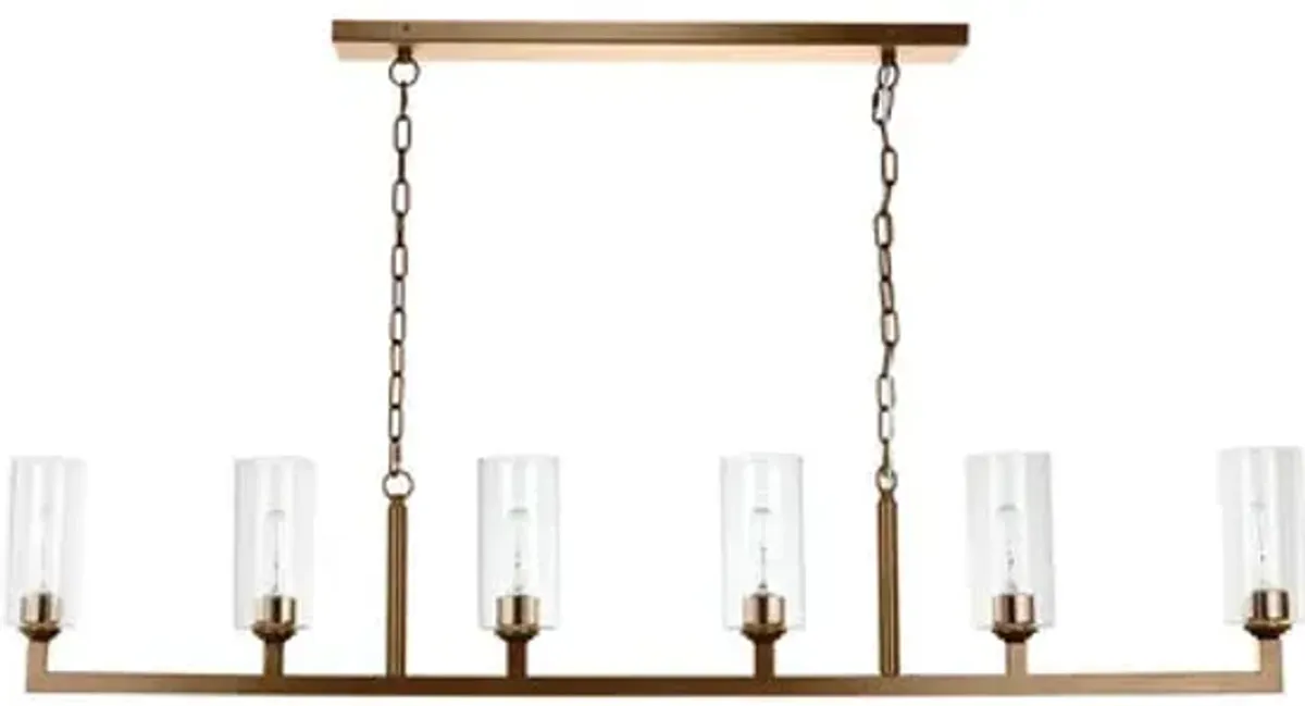 Linear 6-Light Chandelier