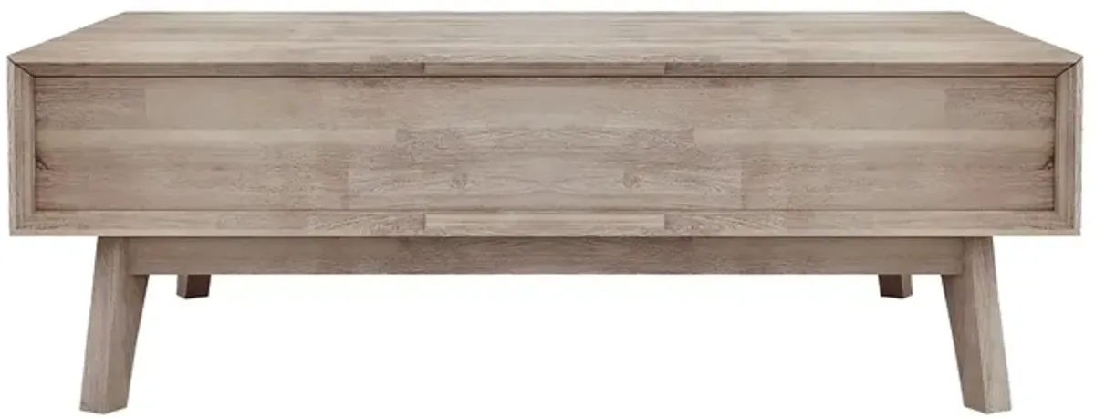 Gia Coffee Table w/ Lift Top - Light Driftwood