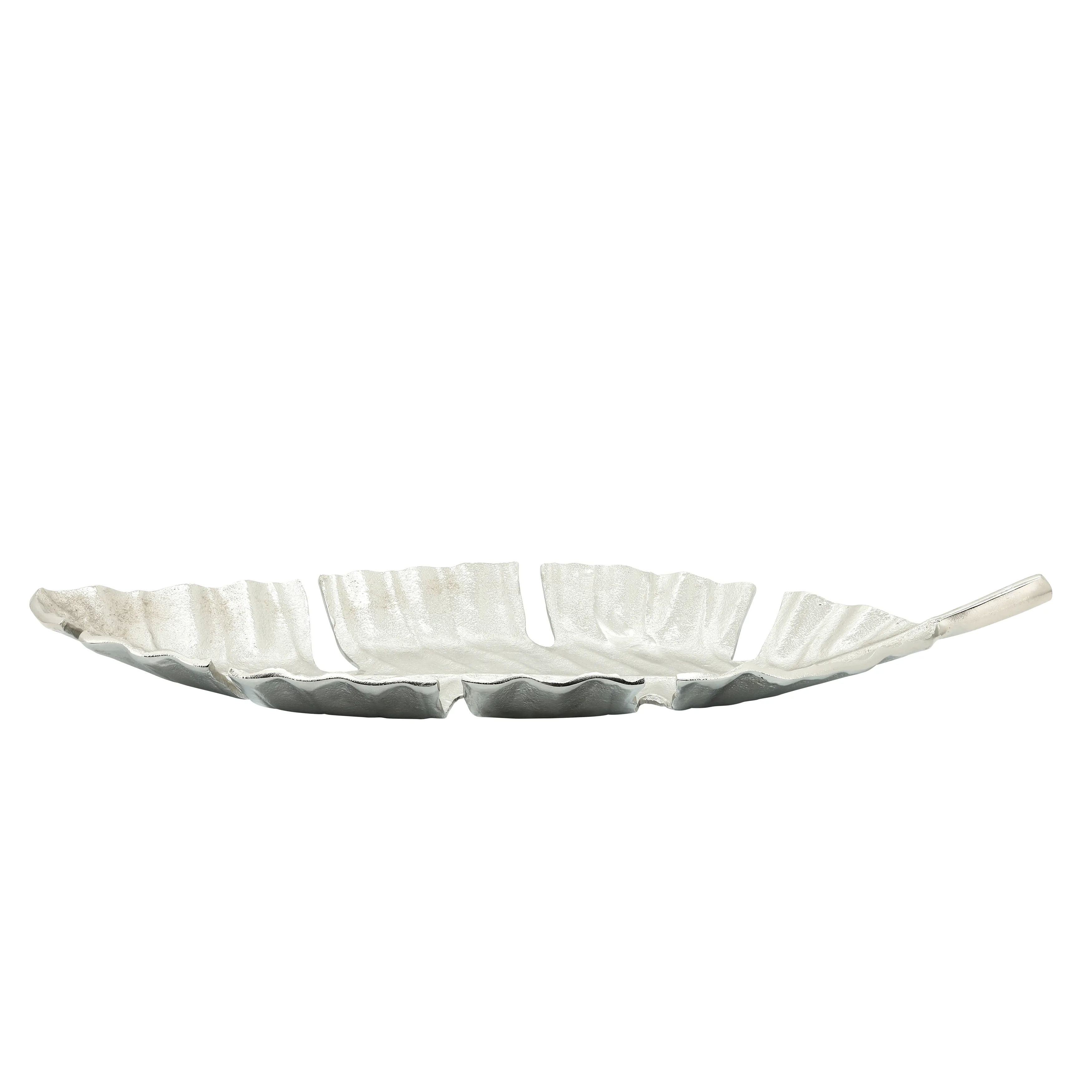 Metal, 22" Leaf Tray, Silver