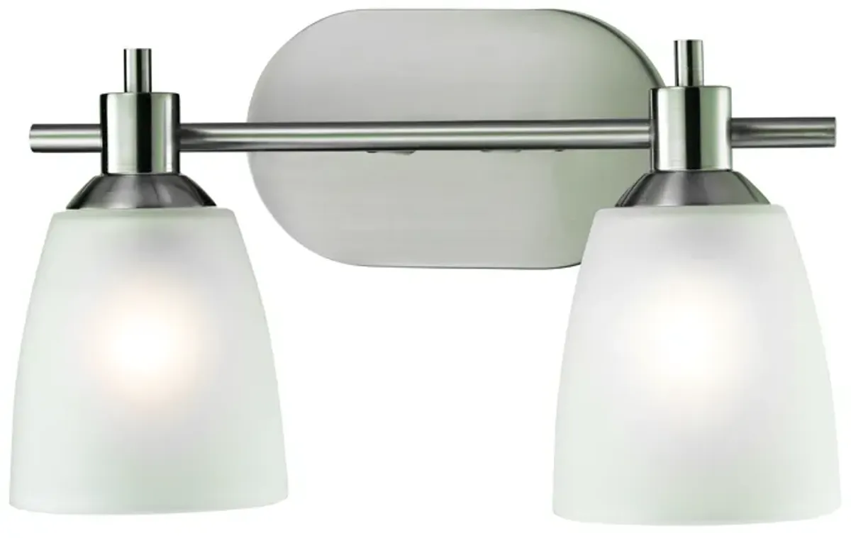 Jackson 14" Wide 2-Light Vanity Light - Brushed Nickel