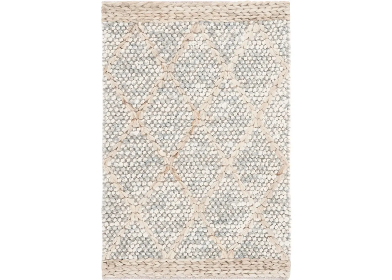 NATURAL FIBER 475 GREY  5' x 8' Medium Rectangle Rug