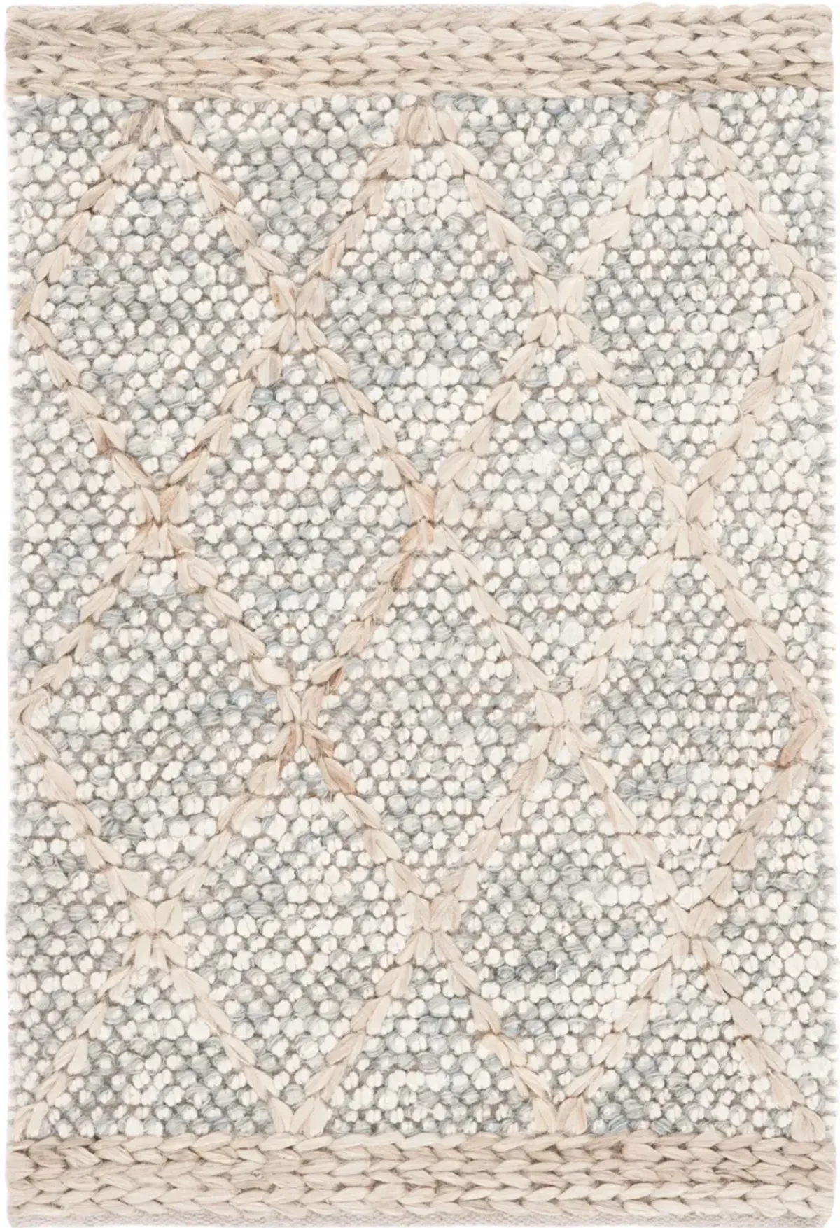 NATURAL FIBER 475 GREY  5' x 8' Medium Rectangle Rug