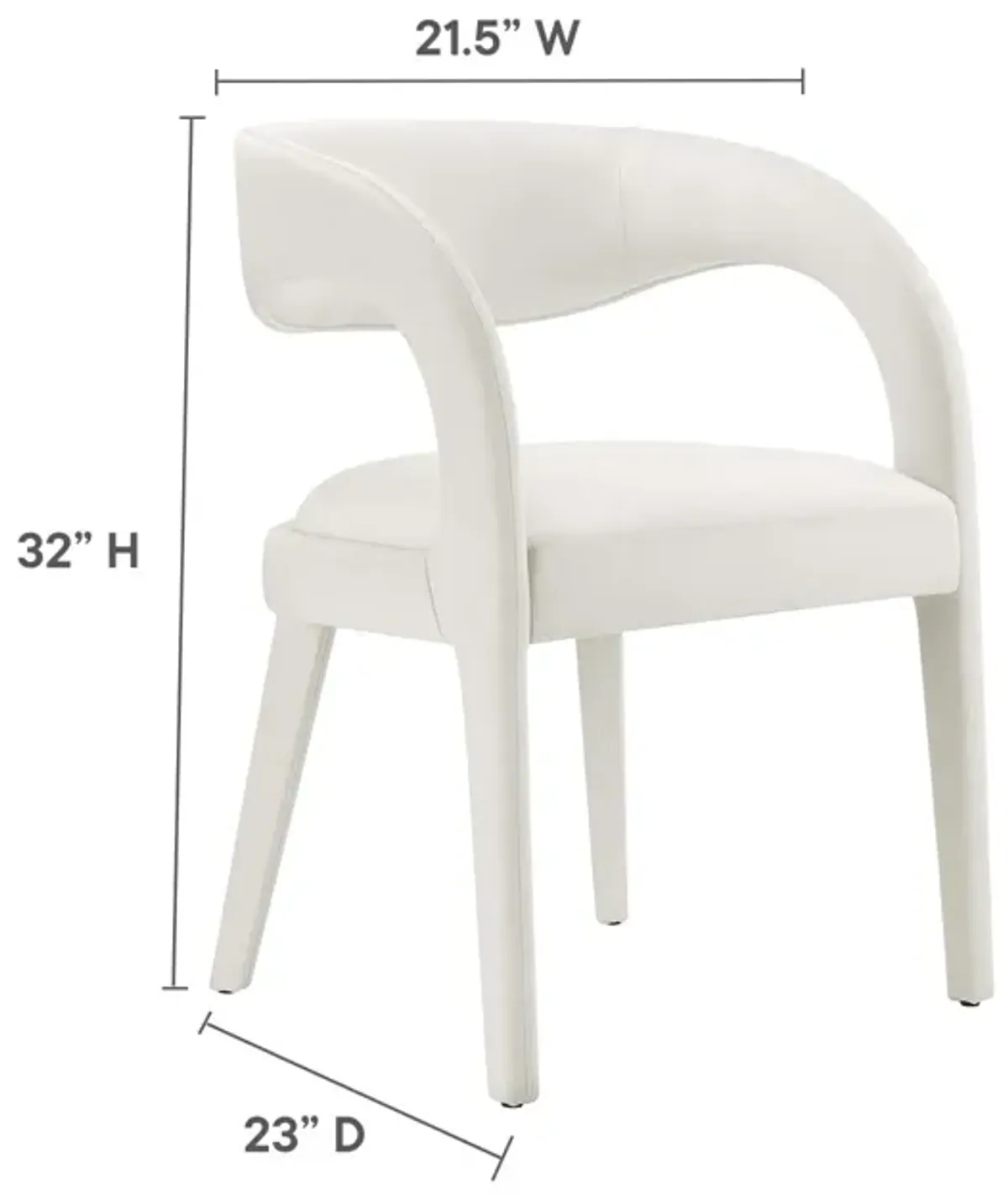 Pinnacle Performance Velvet Dining Chair Set of Two