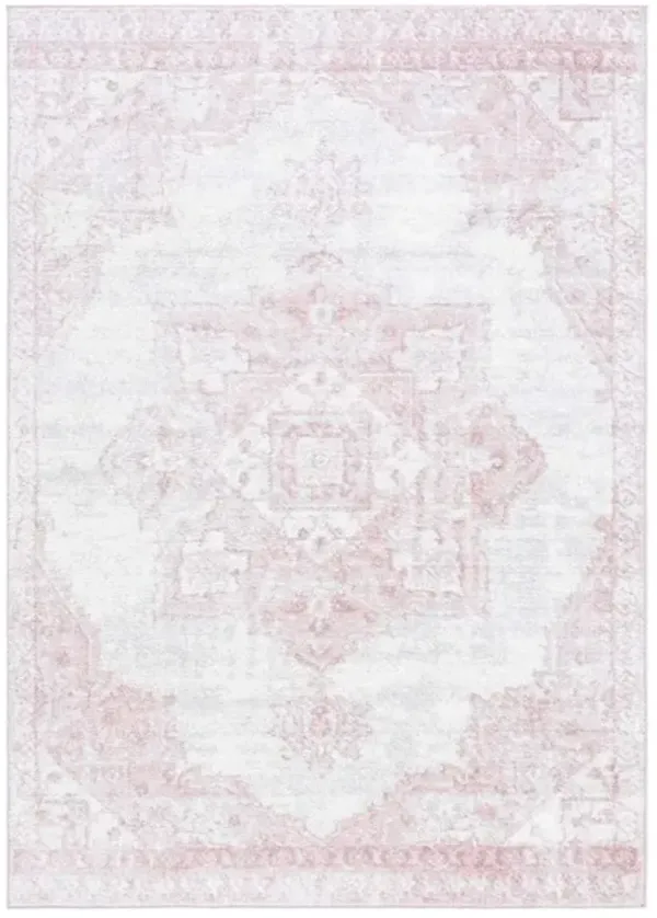 LAYLA 104  Pink 5'-5' x 7'-6' Medium Rectangle Rug