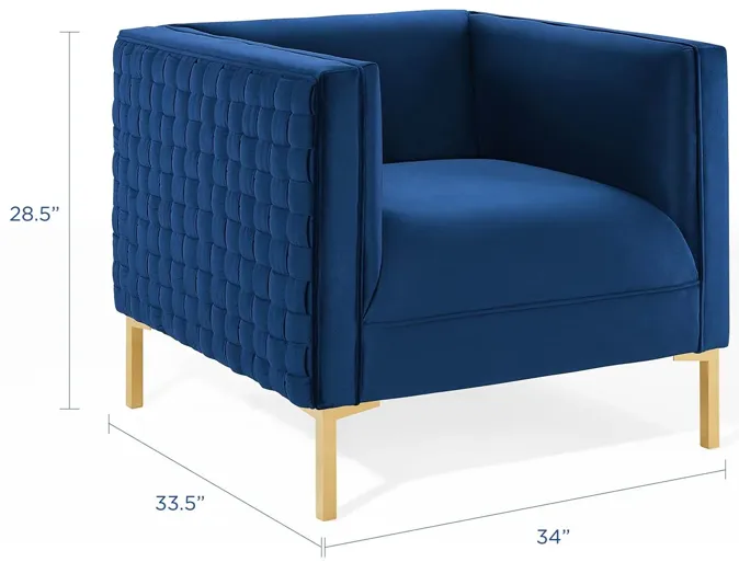 Resonate Performance Velvet Armchair