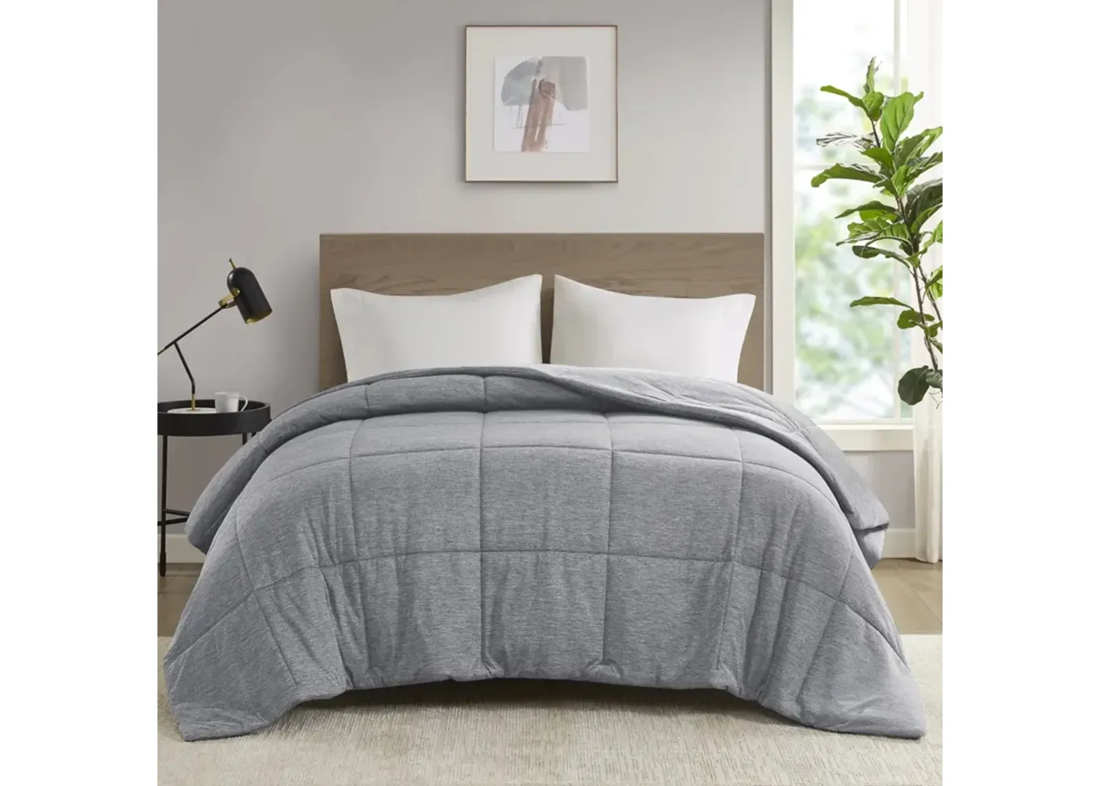 Comfort Cool Jersey Knit Oversized Down Alternative Comforter