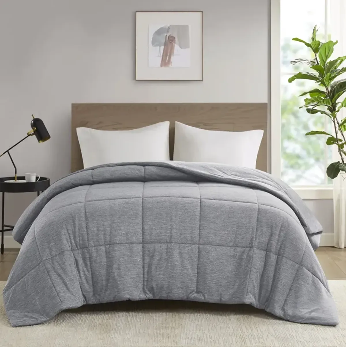 Comfort Cool Jersey Knit Oversized Down Alternative Comforter