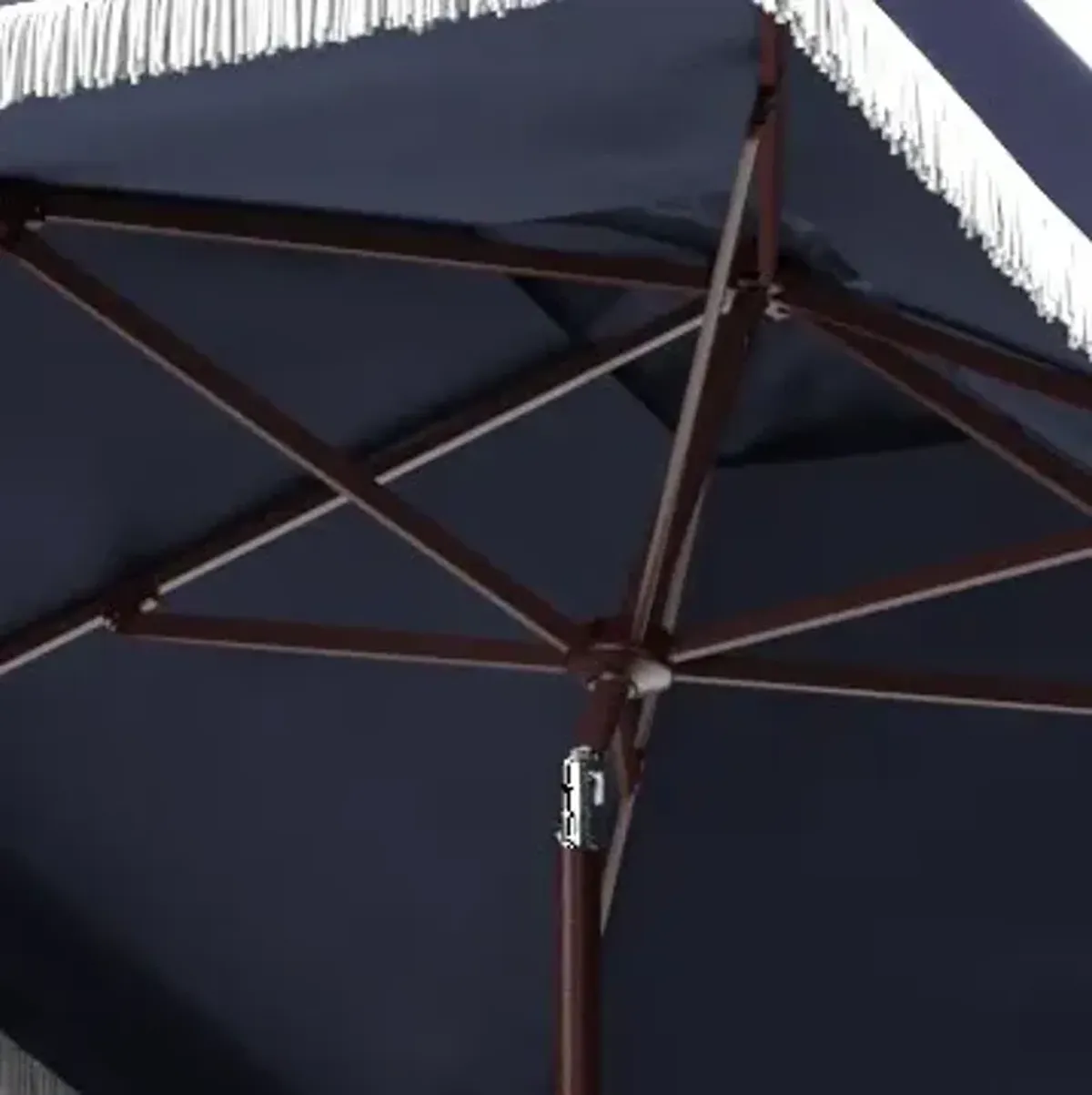 Milan Fringe 7.5 Ft Square Crank Umbrella