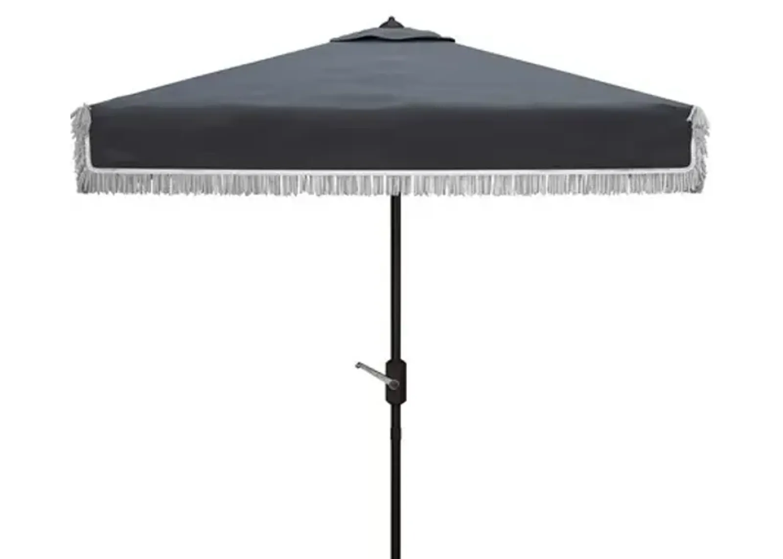 Milan Fringe 7.5 Ft Square Crank Umbrella