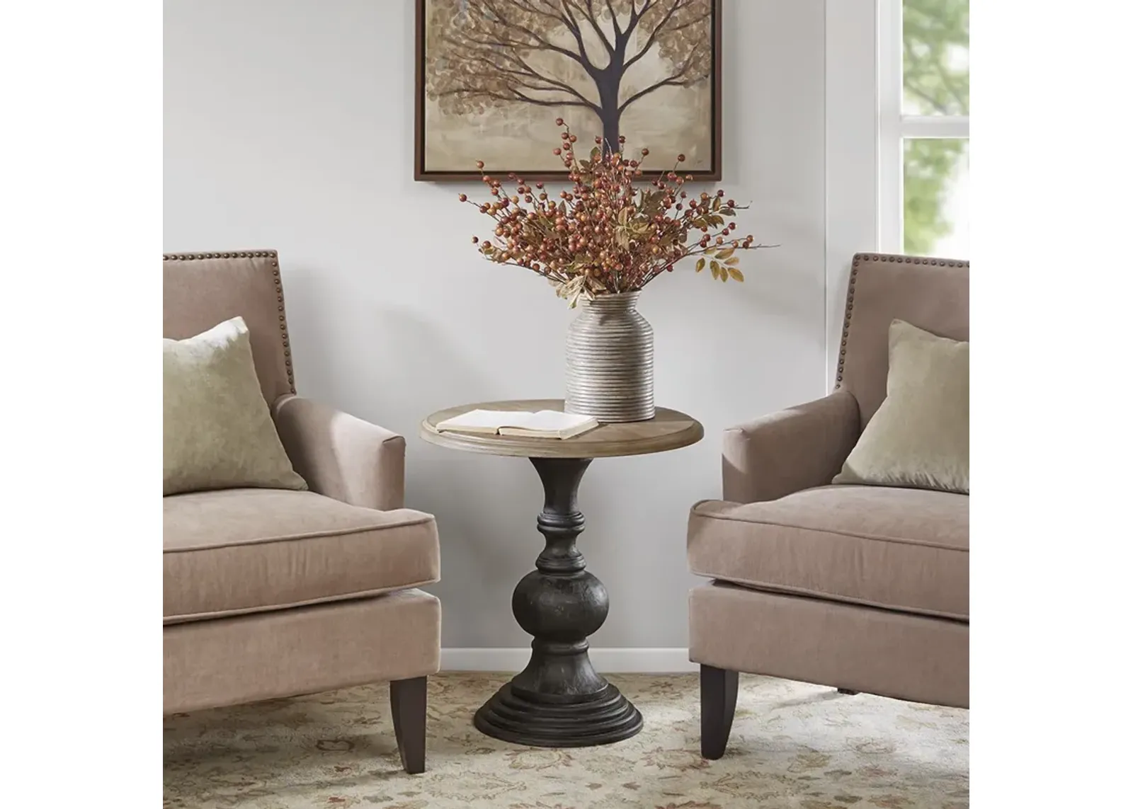 Madison Park Lexi Natural Accent Table