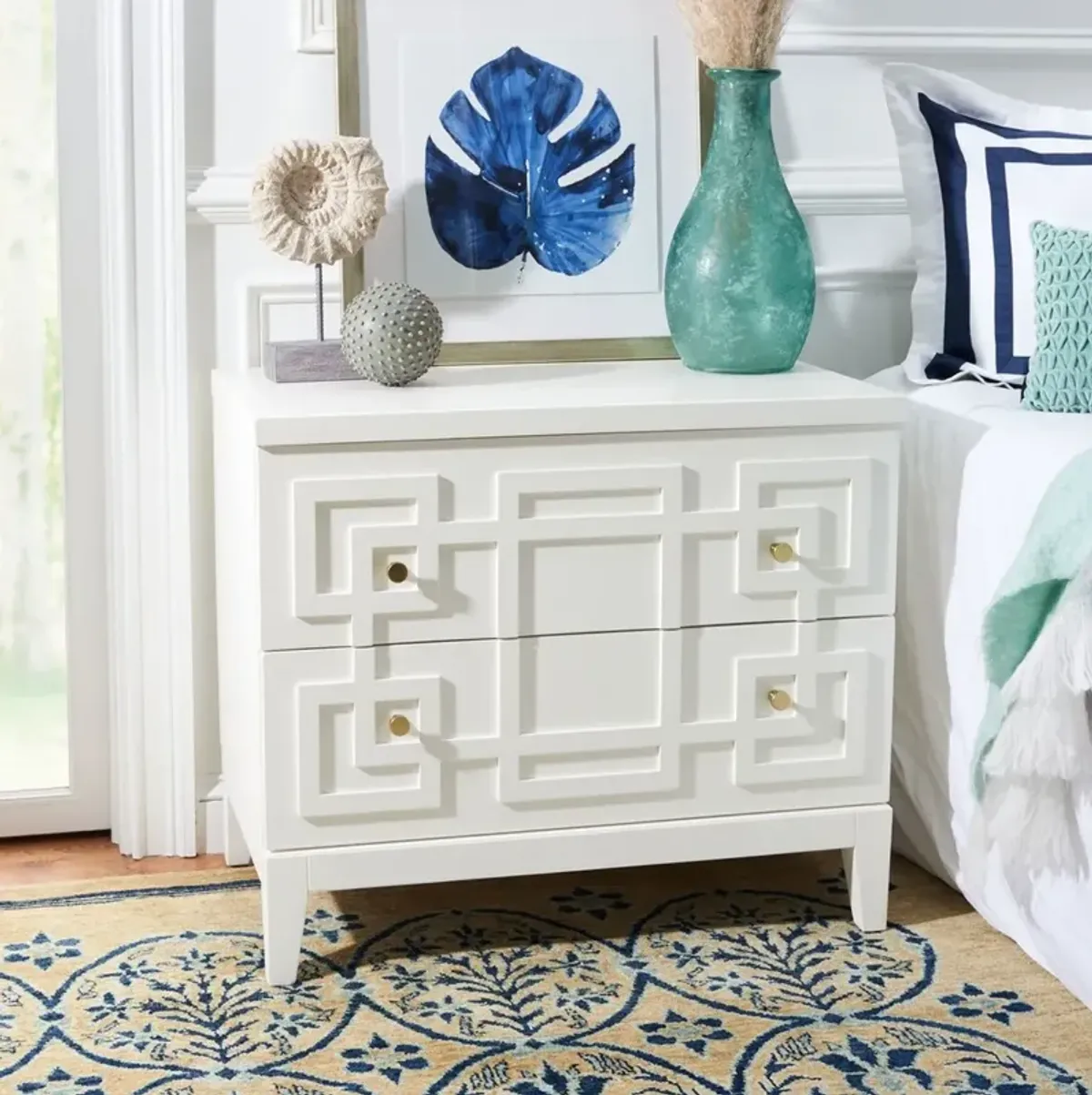 LUIZA 2 DRAWER NIGHTSTAND