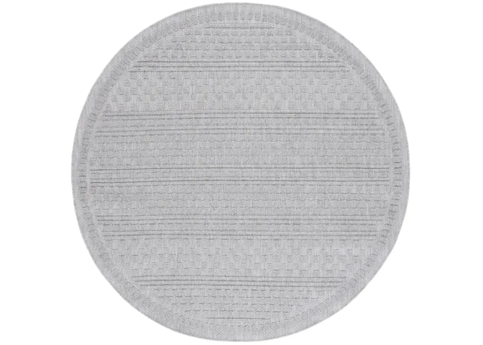 MILOS 110 GREY 6'-7' x 6'-7' Round Round Rug