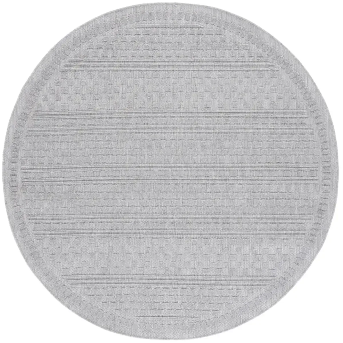 MILOS 110 GREY 6'-7' x 6'-7' Round Round Rug