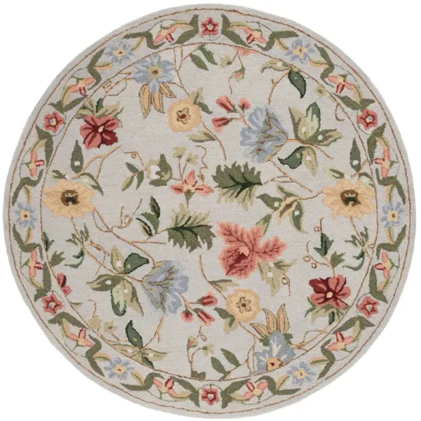 CHELSEA Hand Hooked 3' x 3' Round area rug