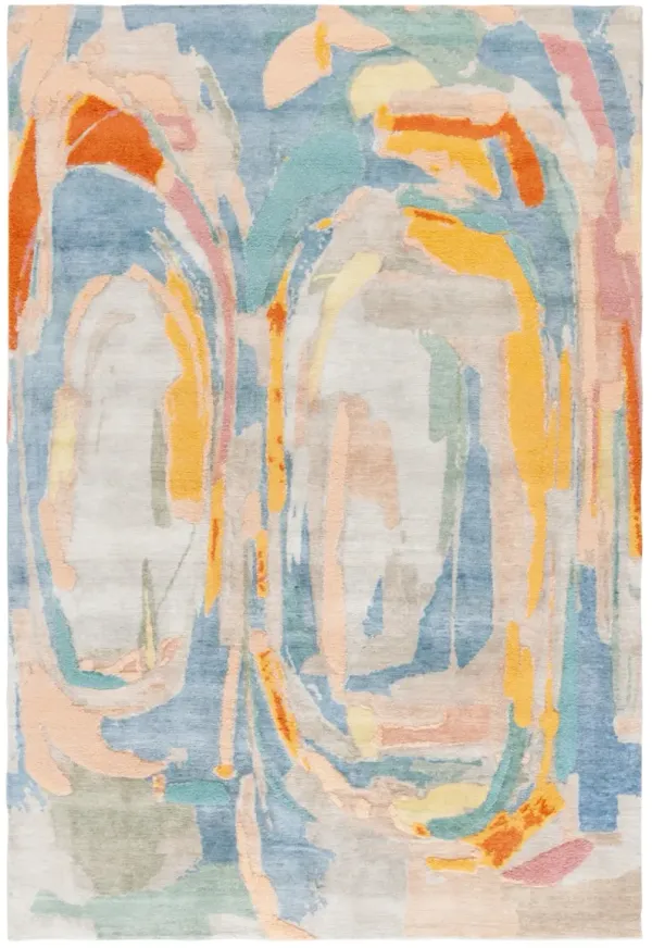 SAINT TROPEZ 103 BLUE  9' x 12' Large Rectangle Rug