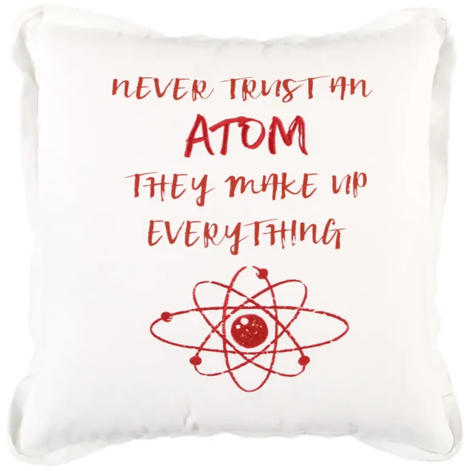 Back Talk Sentiment Red Pillow