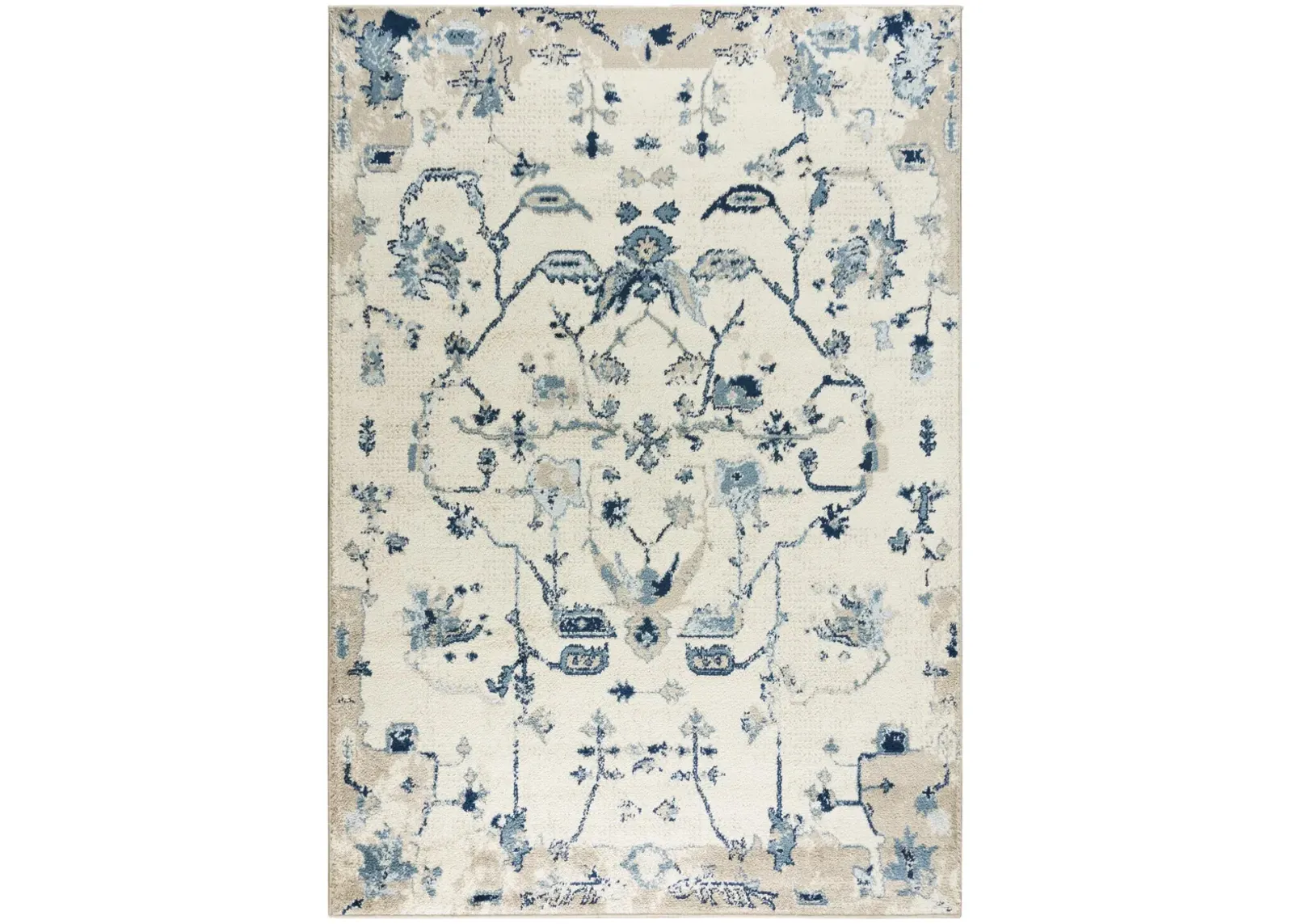 Palace Lt. Blue  Polypropylene  5'2" x 7'3" Rectangle Rug