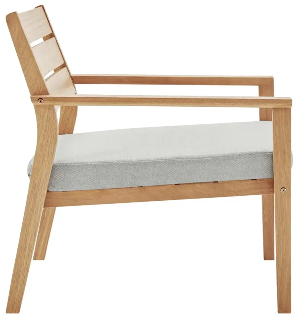 Breton Outdoor Patio Ash Wood Armchair