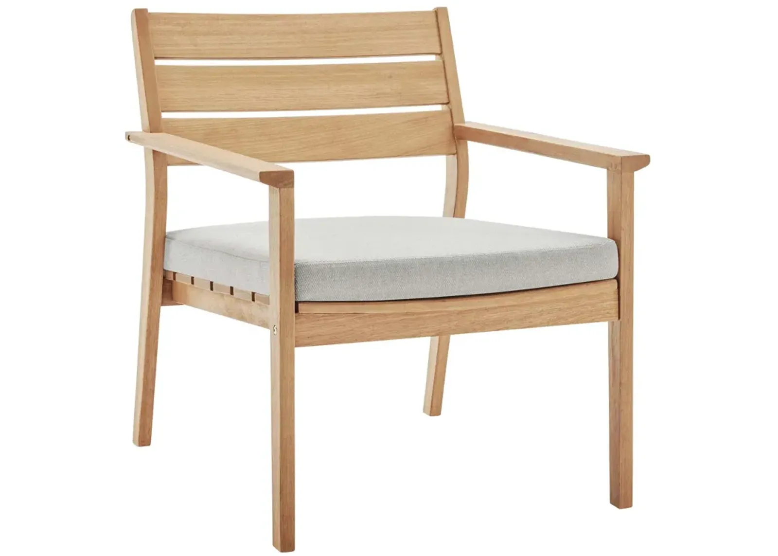 Breton Outdoor Patio Ash Wood Armchair