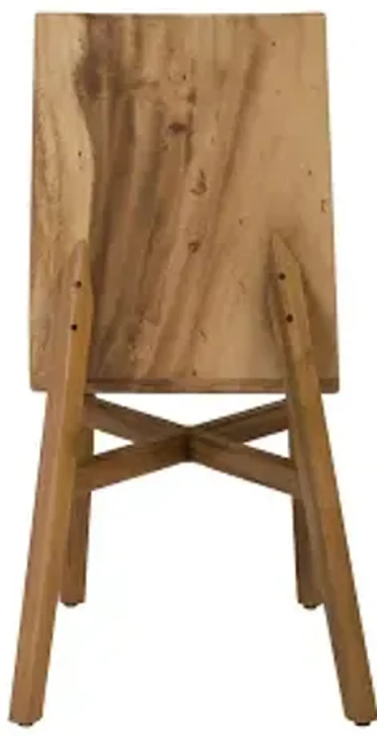 slant dining chair, chamcha wood, natural