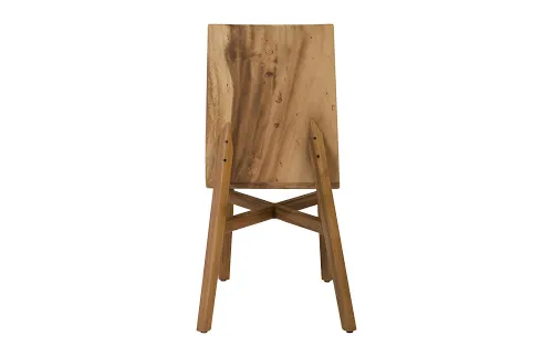 slant dining chair, chamcha wood, natural