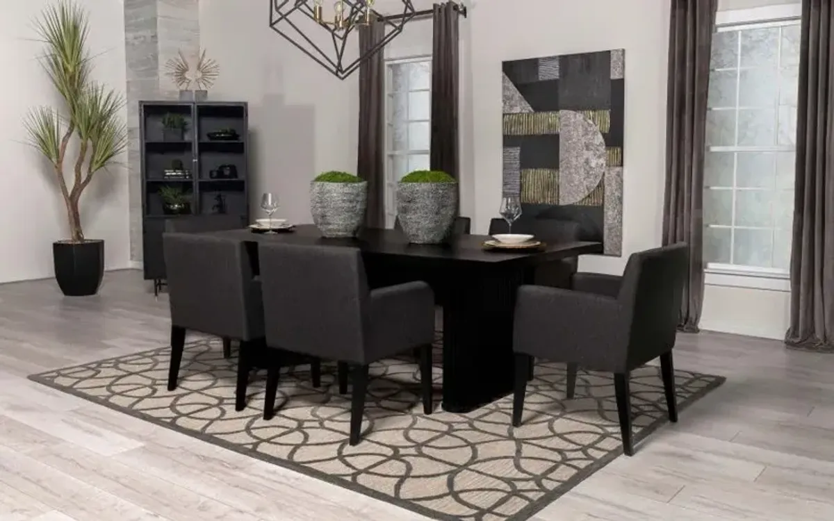 Saige Rectangular Double Pedestal Dining Table