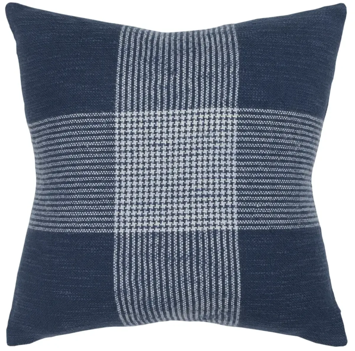 Plaid Blue Pillow