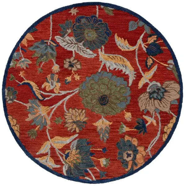 BLOSSOM Hand Tufted 6' x 6' Round area rug