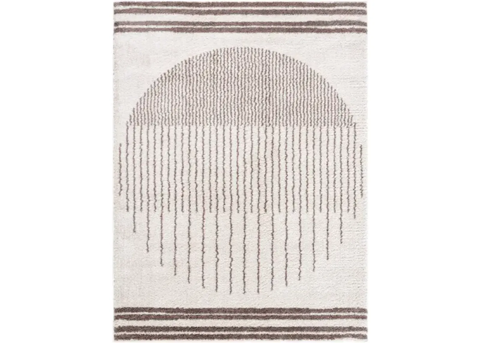 Fossay Shag FSG-2305 5'3" x 7' Machine Woven Rug