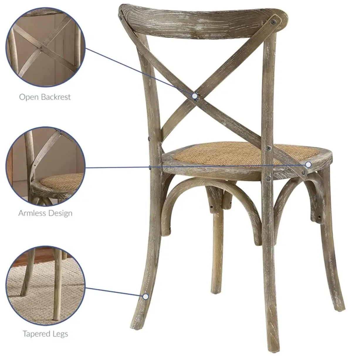 Gear Dining Side Chair Set of 4