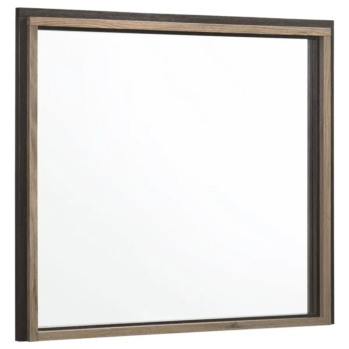 Austen Rectangular Dresser Mirror Brown And Light Taupe