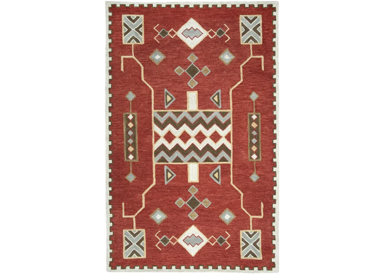 Mesa Red Southwest/Tribal Wool 10' x 13' Rectangle Rug