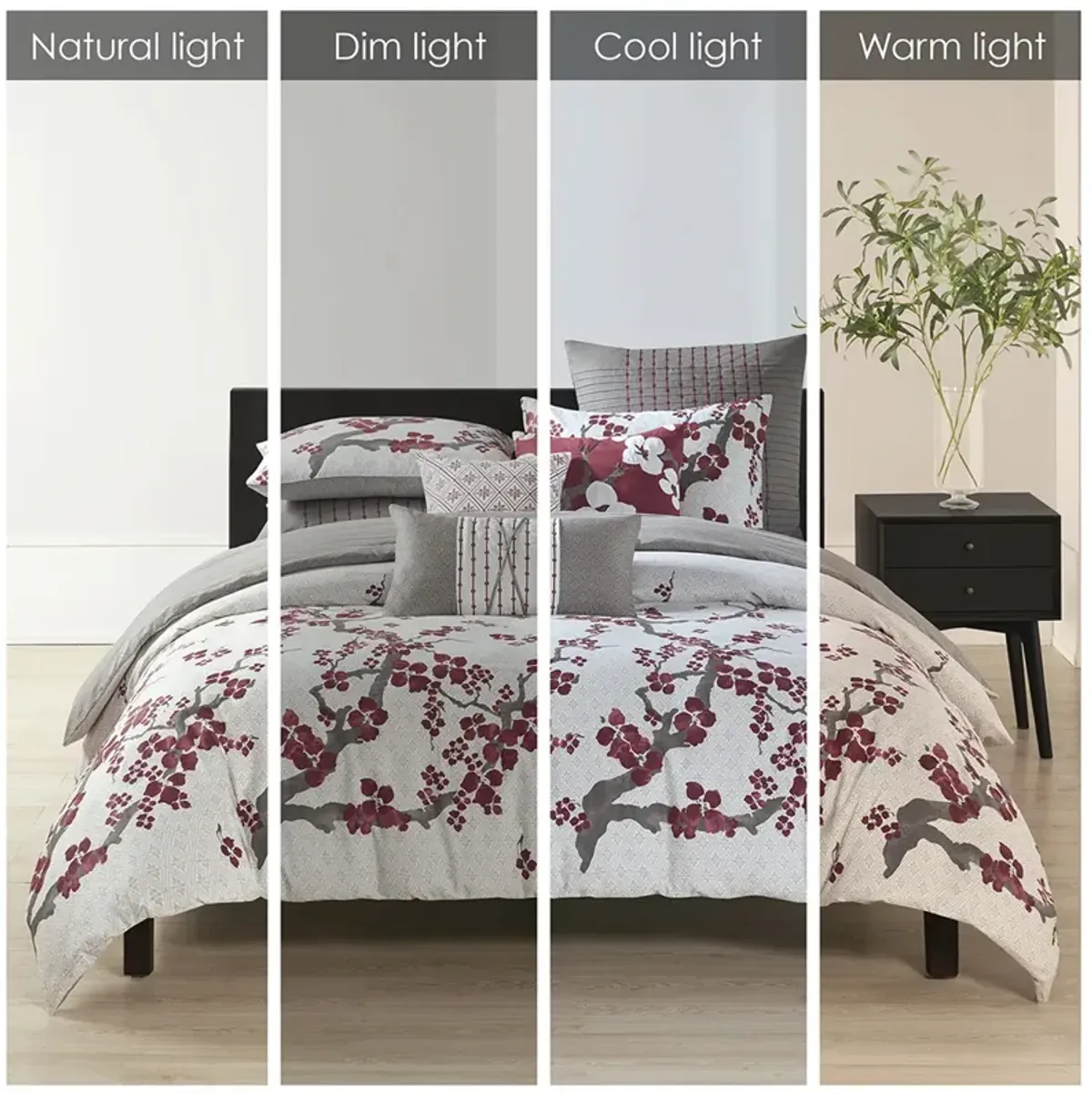 N Natori Cherry Blossom Multi Duvet Cover Mini Set