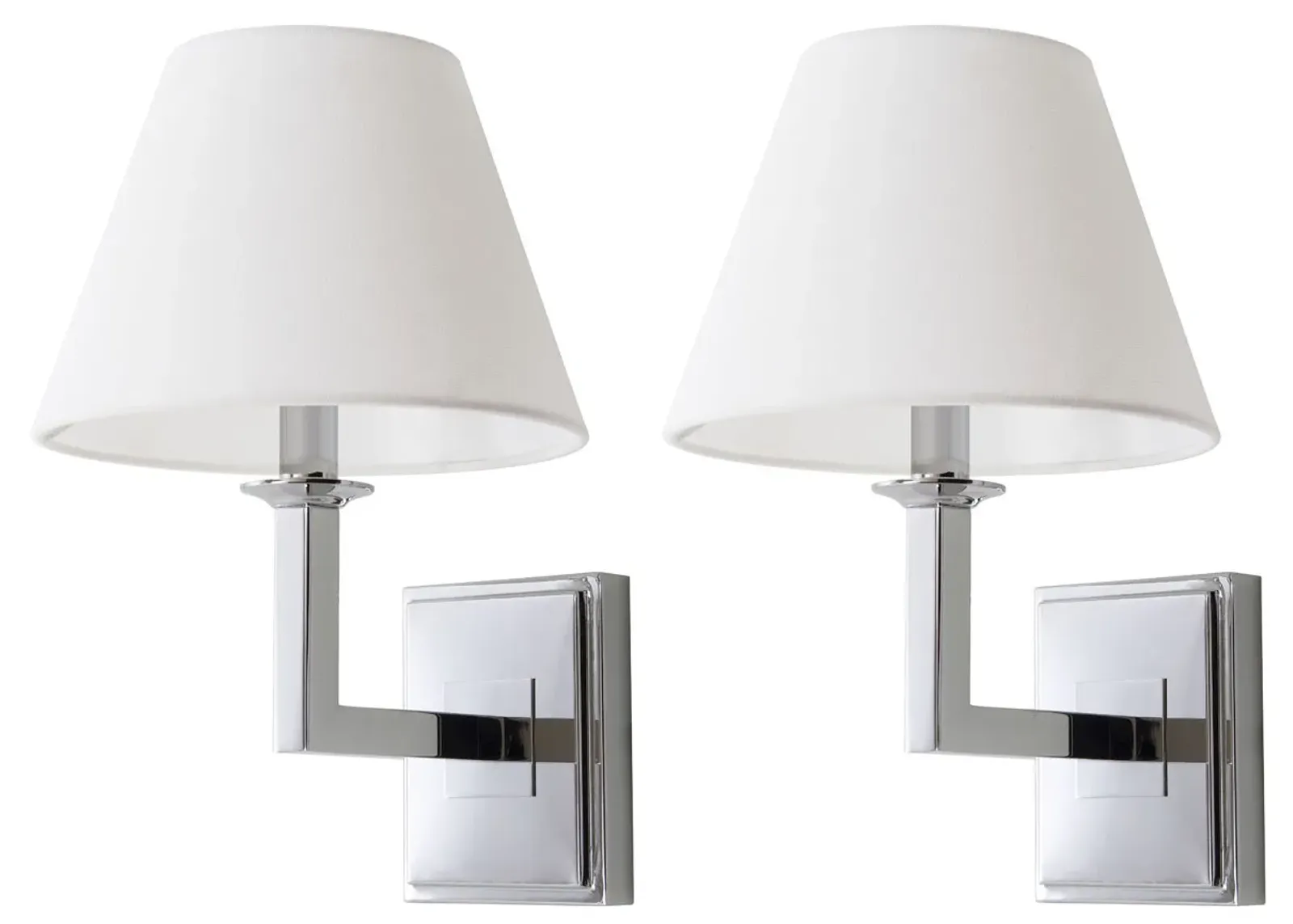 Pauline Chrome Wall Sconce - Set of 2