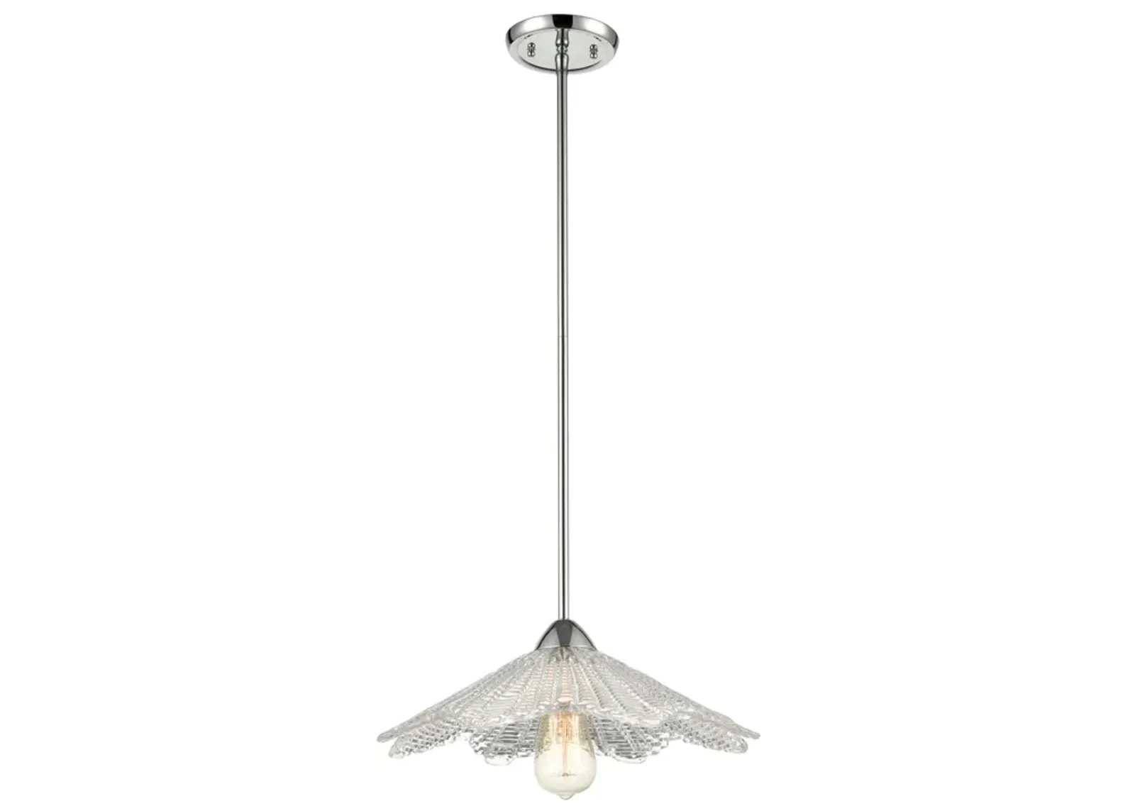 Radiance 16" Wide 1-Light Pendant - Polished Chrome