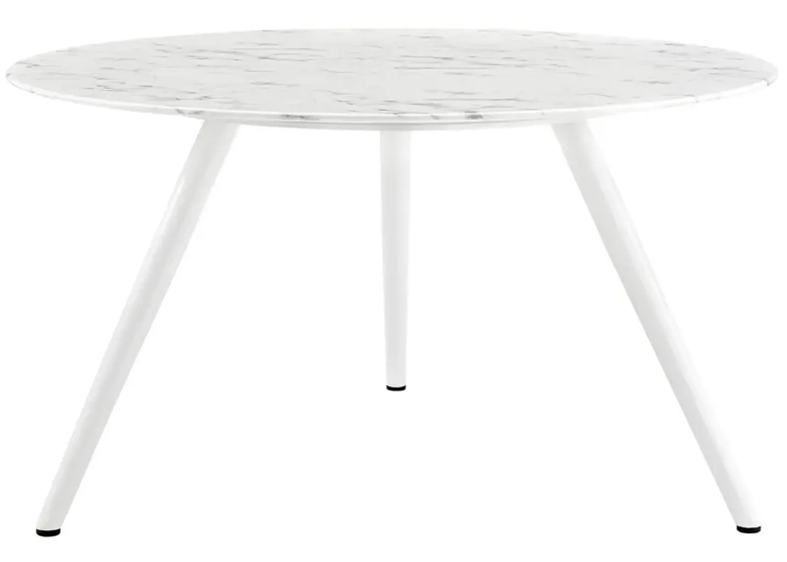 Lippa 54" Round Artificial Marble Dining Table with Tripod Base