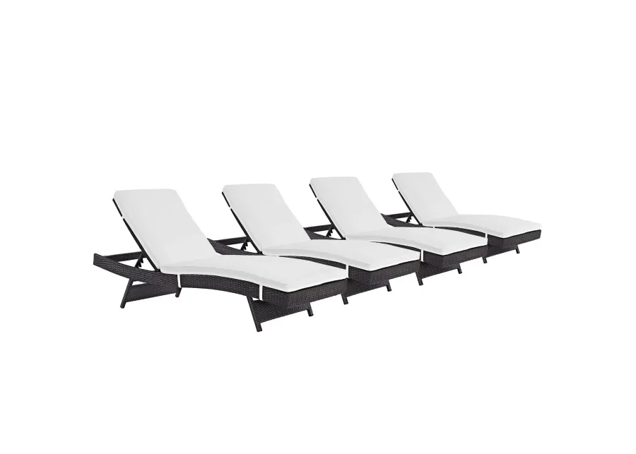 Convene Chaise Outdoor Patio Set of 4