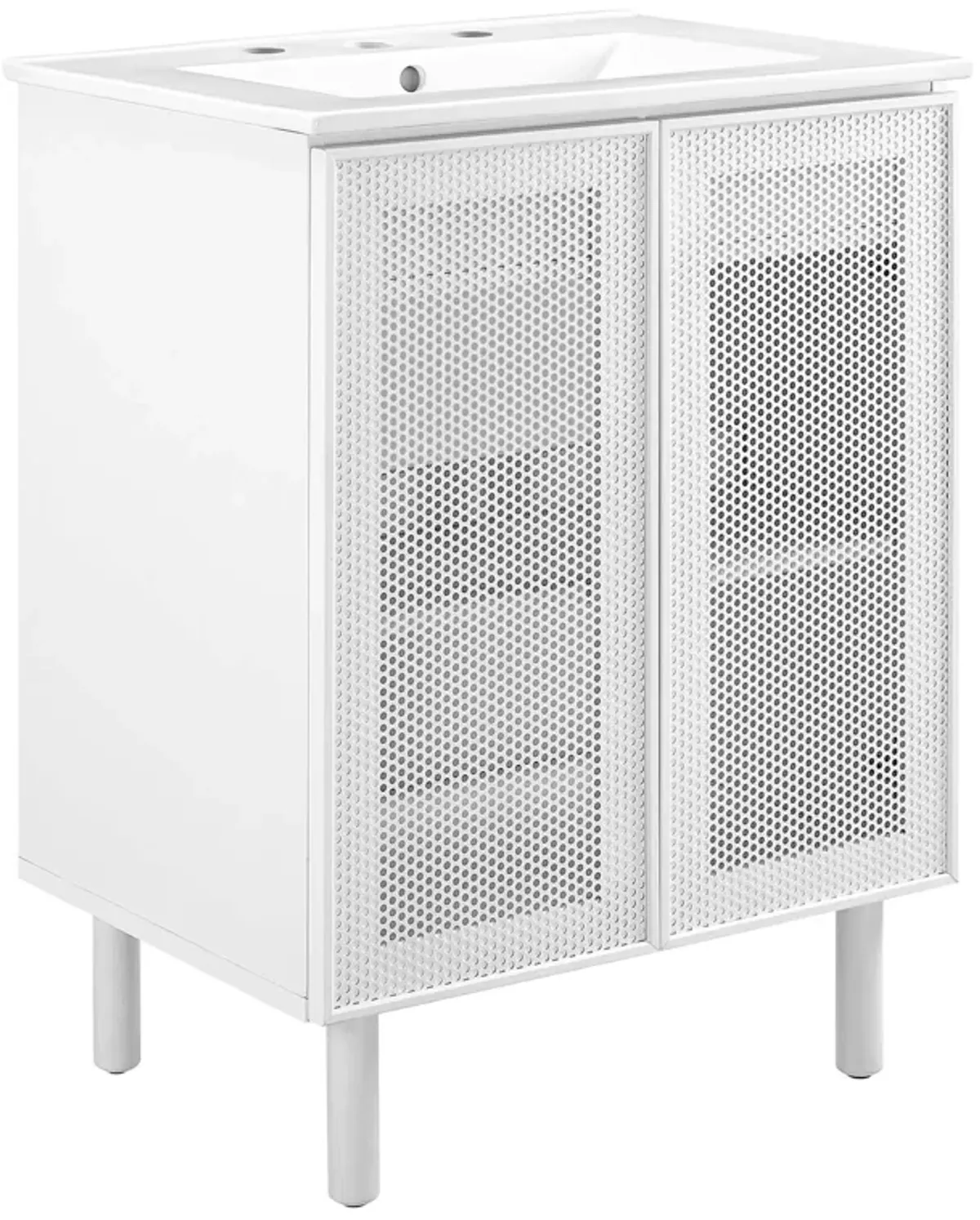 Calla 24" Perforated Metal Bathroom Vanity by Modway