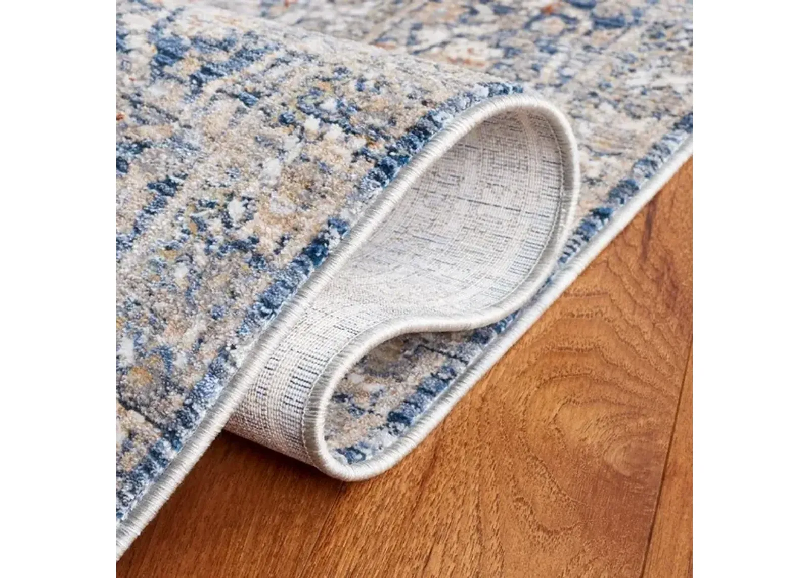 HARLOW 163 Blue 2' X 8' Runner Rug