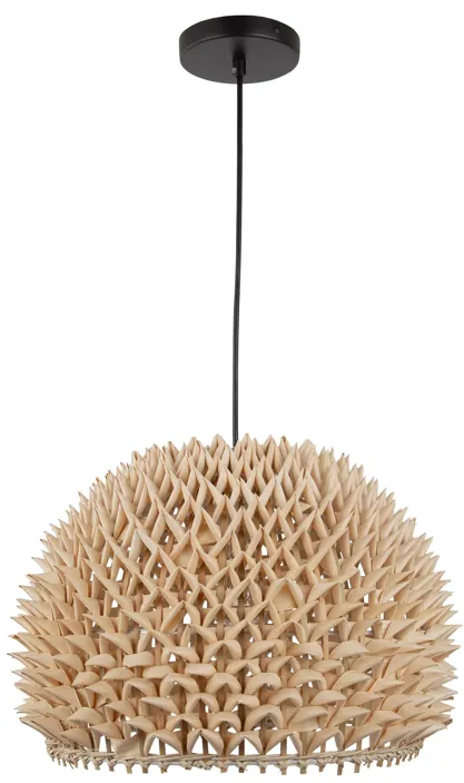 Durian 14" Wide 1-Light Pendant - Natural