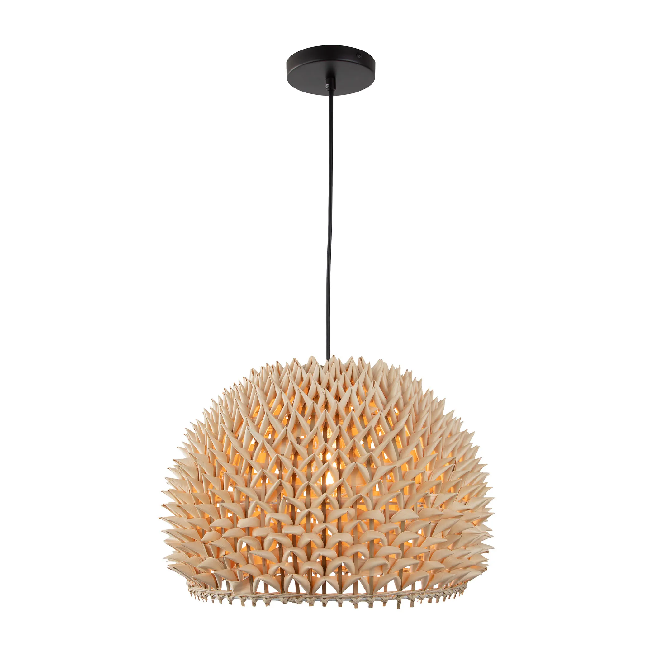 Durian 14" Wide 1-Light Pendant - Natural