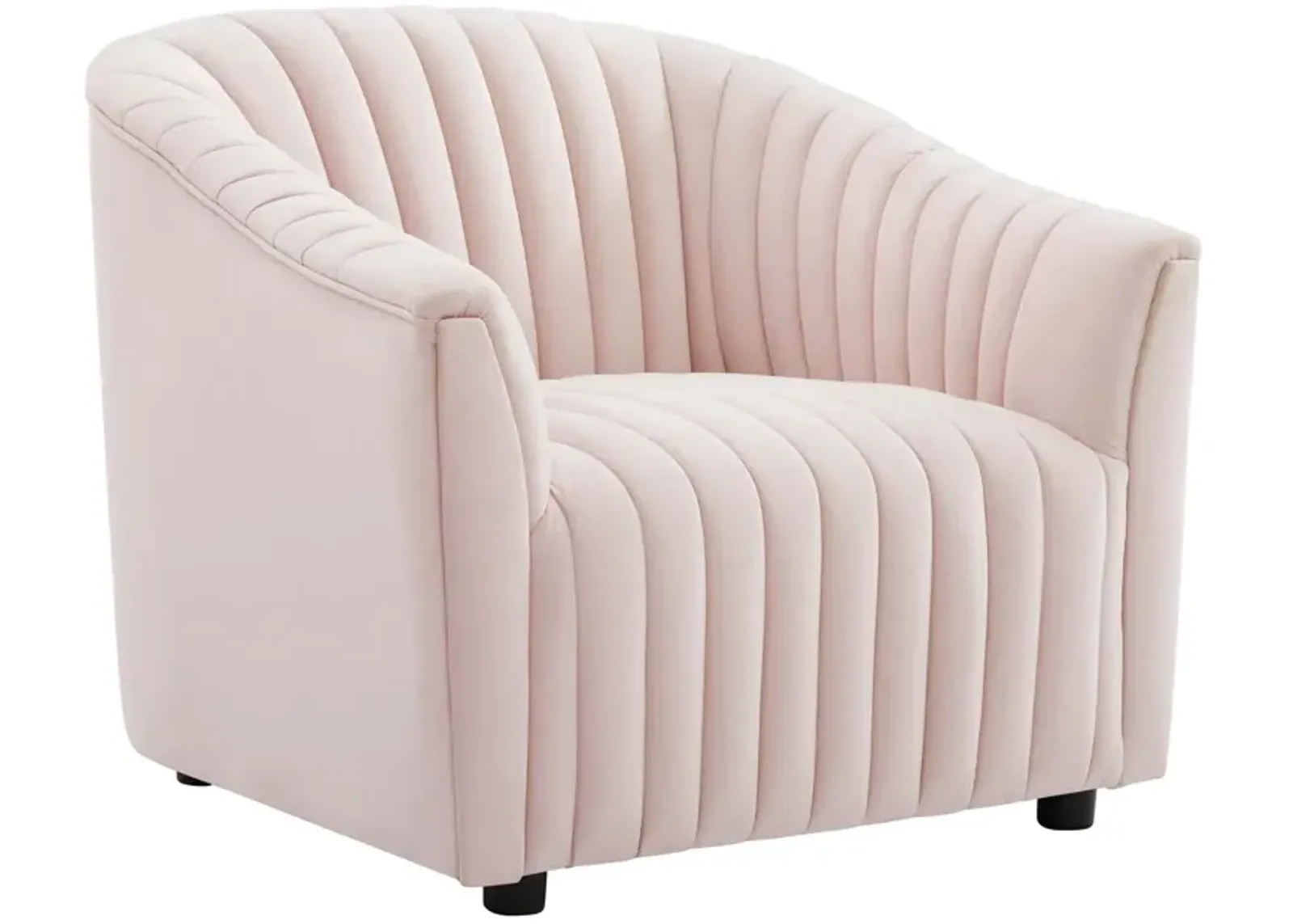 Announce Performance Velvet Channel Tufted Armchair