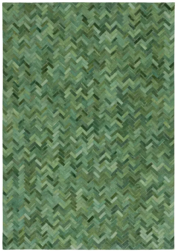 STUDIO LEATHER Hand Woven 8' x 10' area rug