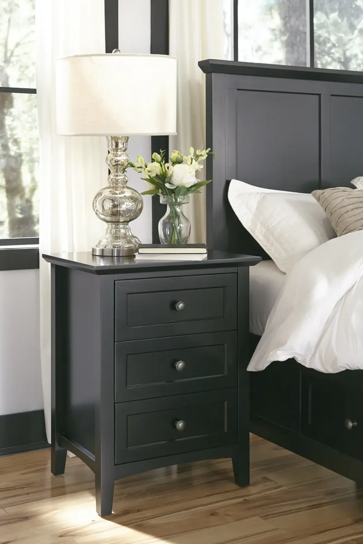 Paragon Three-Drawer Nightstand