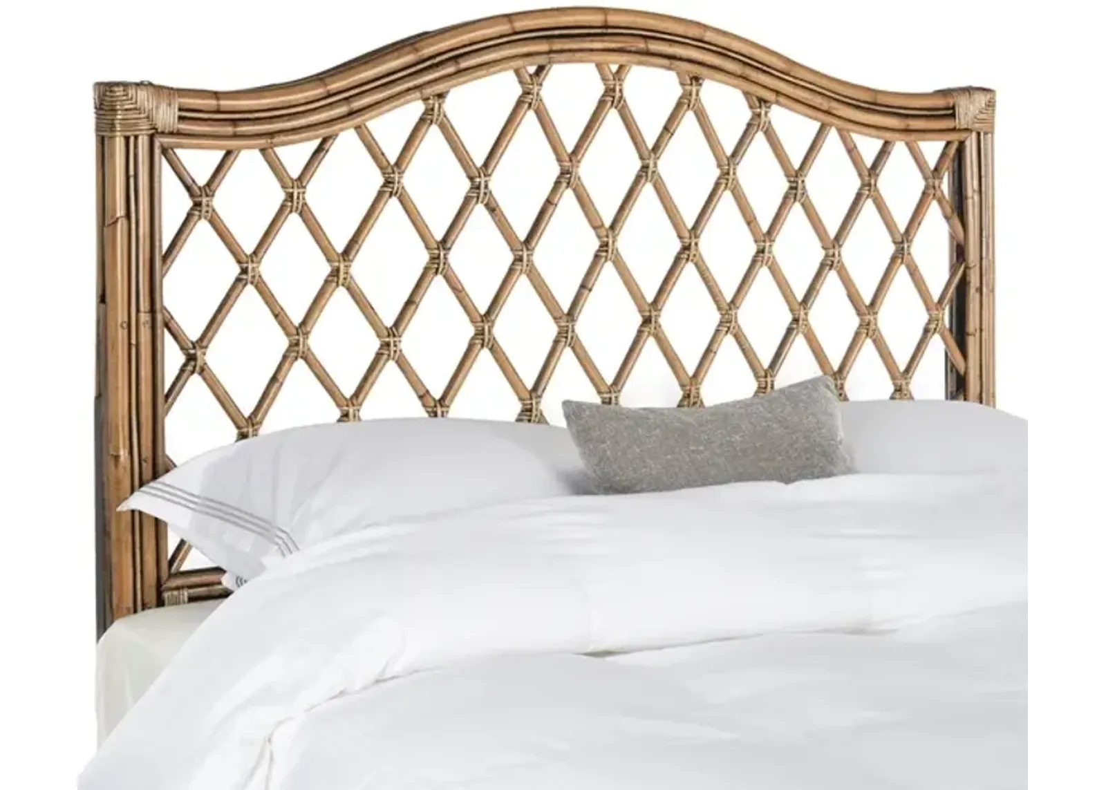 Gabrielle Brown/Multi Wicker Headboard