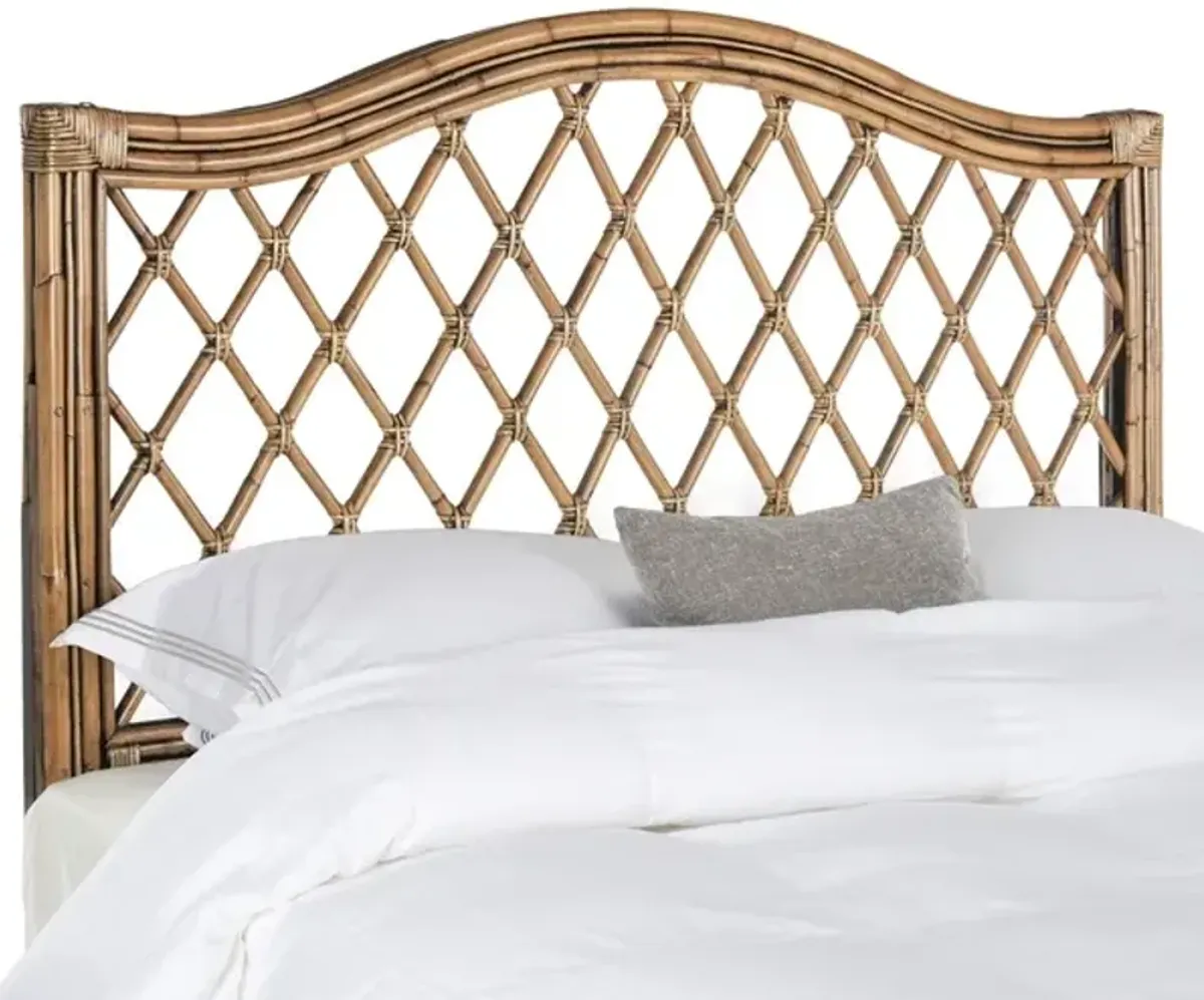 Gabrielle Brown/Multi Wicker Headboard