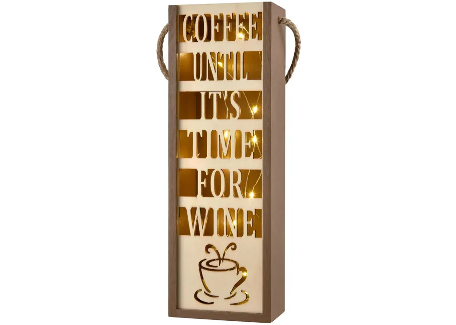 Coffee Until It's Wine Lighting - Set of 4