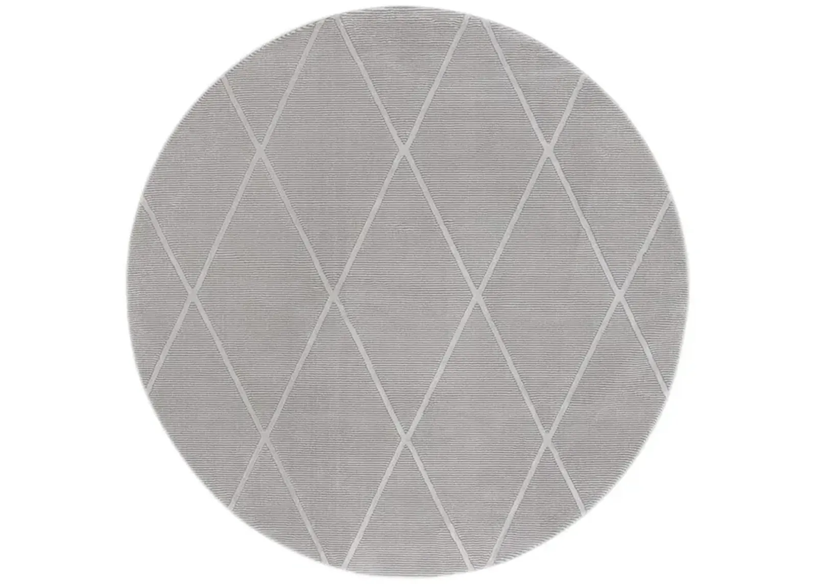 REVIVE 104 Grey 6'-7' X 6'-7' Round Round Rug