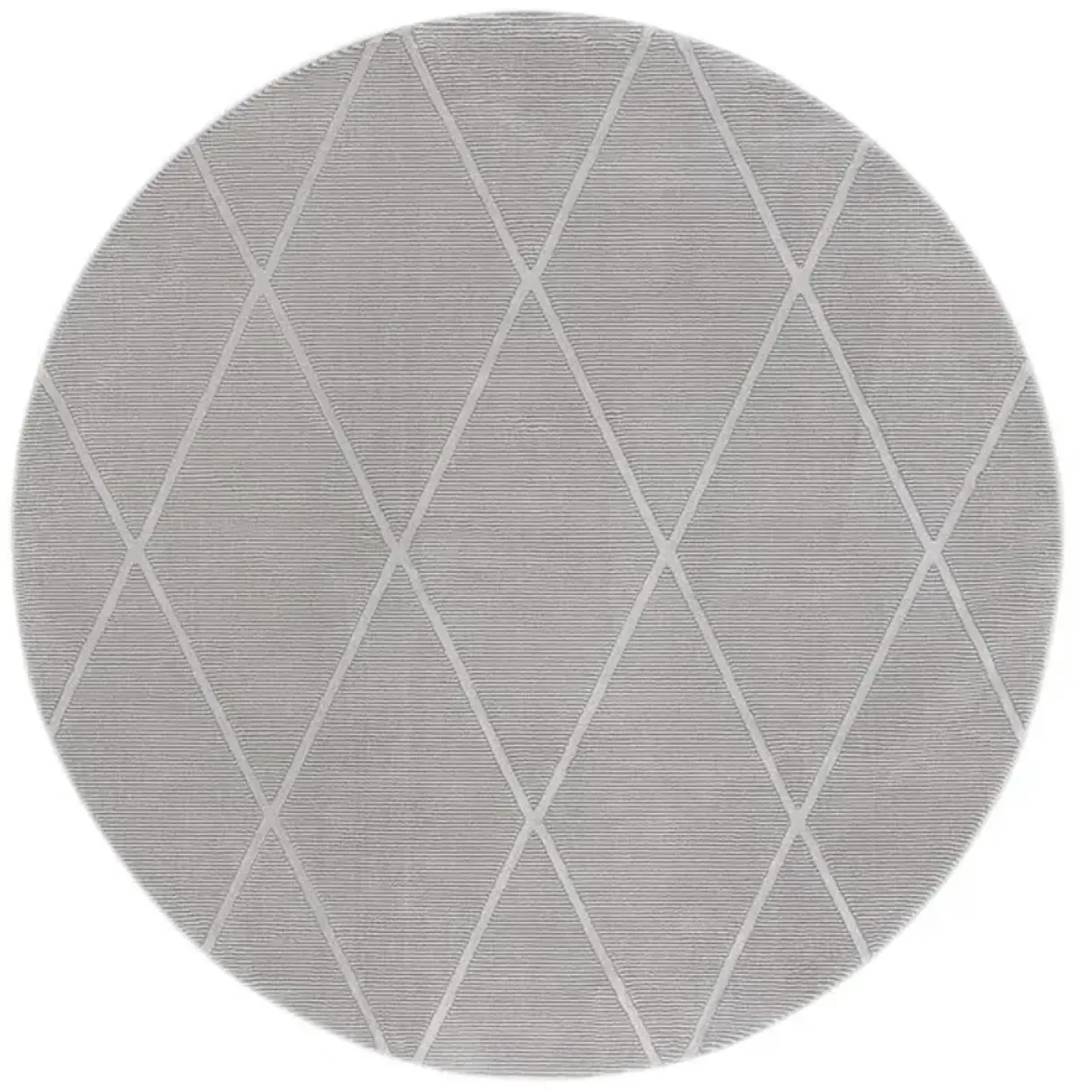 REVIVE 104 Grey 6'-7' X 6'-7' Round Round Rug