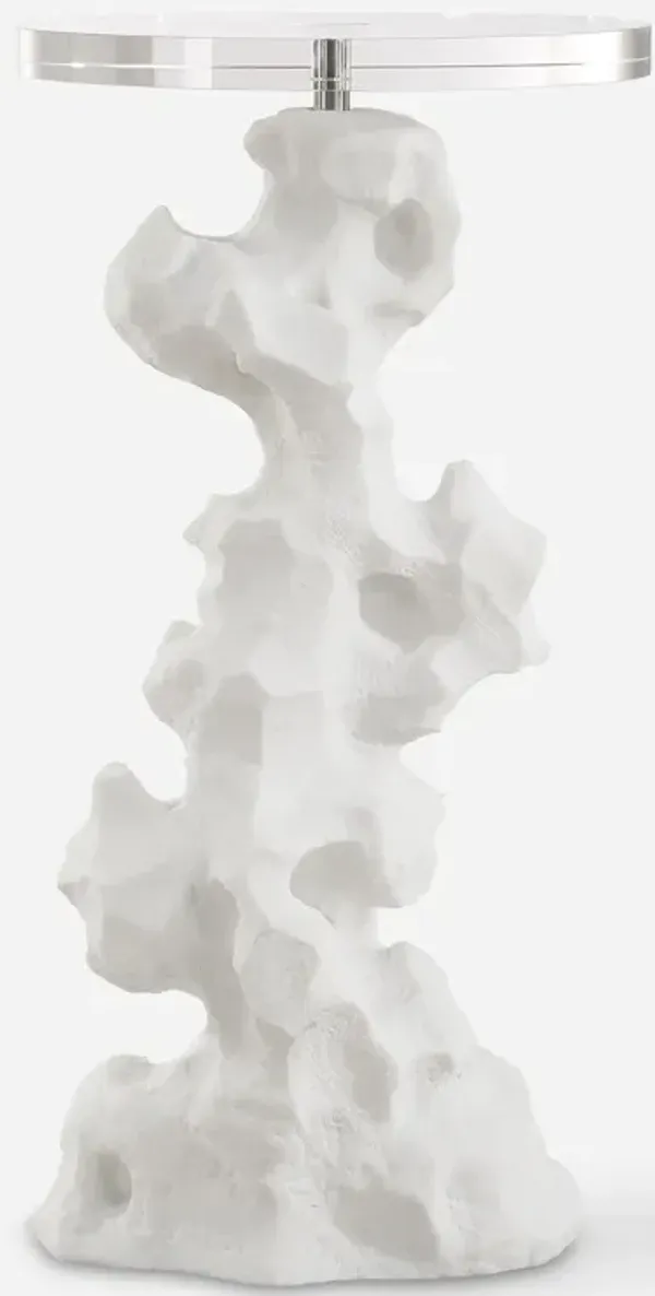Remnant White Stone Drink Table